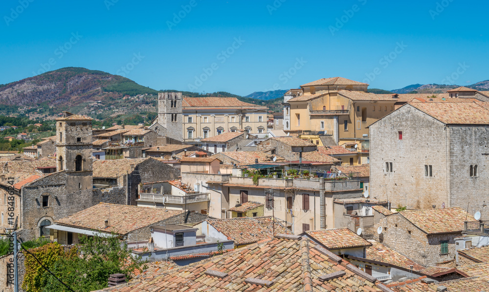 Panoramic sight from Alatri acropolis, province of Frosinone, Lazio, Central Italy.