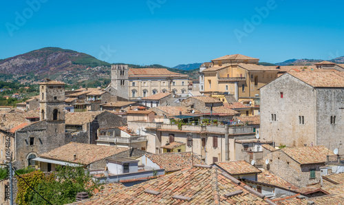 Panoramic sight from Alatri acropolis, province of Frosinone, Lazio, Central Italy.