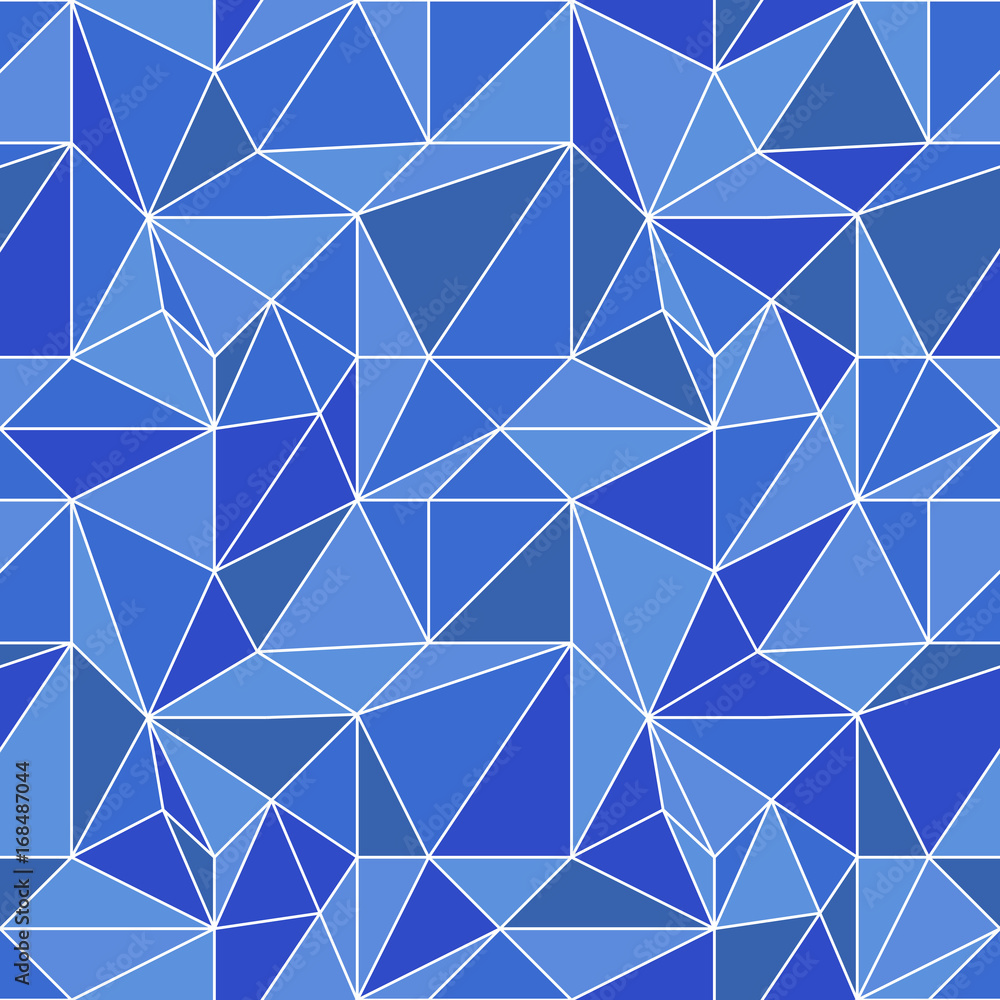 Polygonal blue abstract seamless pattern Polygonal blue abstract seamless pattern