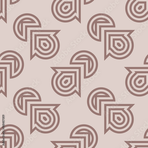 Brown geometric seamless background