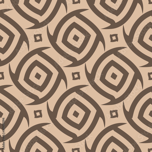 Brown geometric seamless background