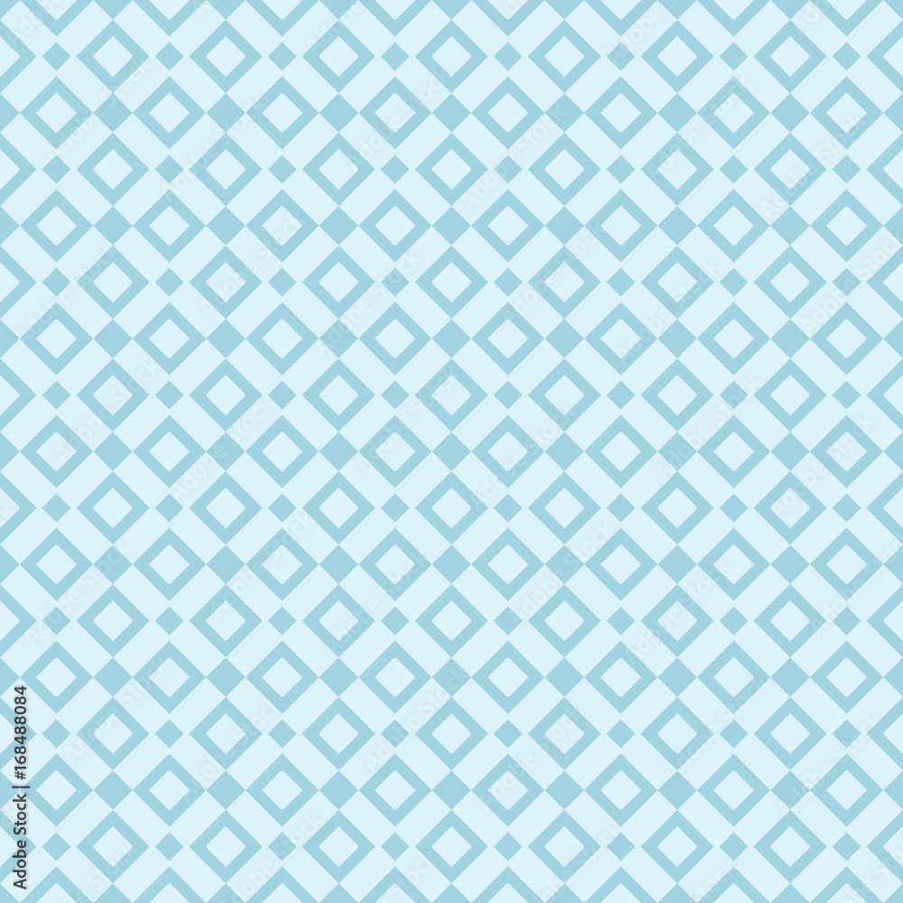 Fototapeta premium Geometric blue seamless pattern as background