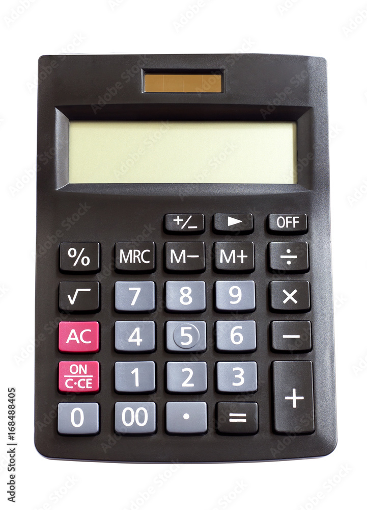 calculator isolated on white background. with clipping path. calculator isolated on white background. with clipping path.