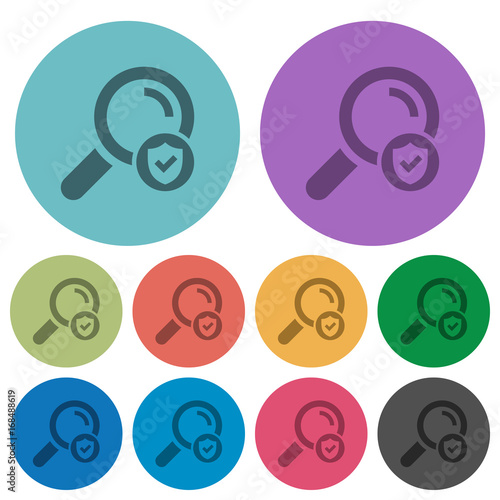 Safe search color darker flat icons