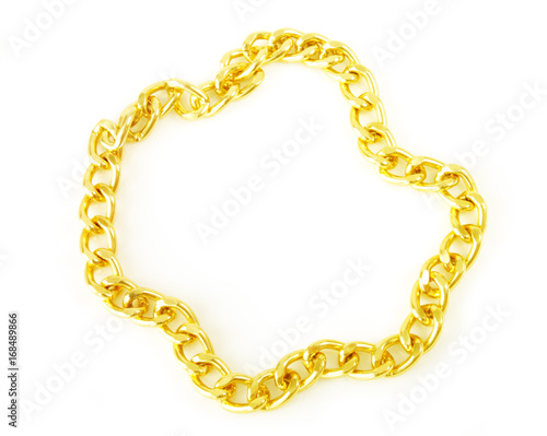 golden chain isolated