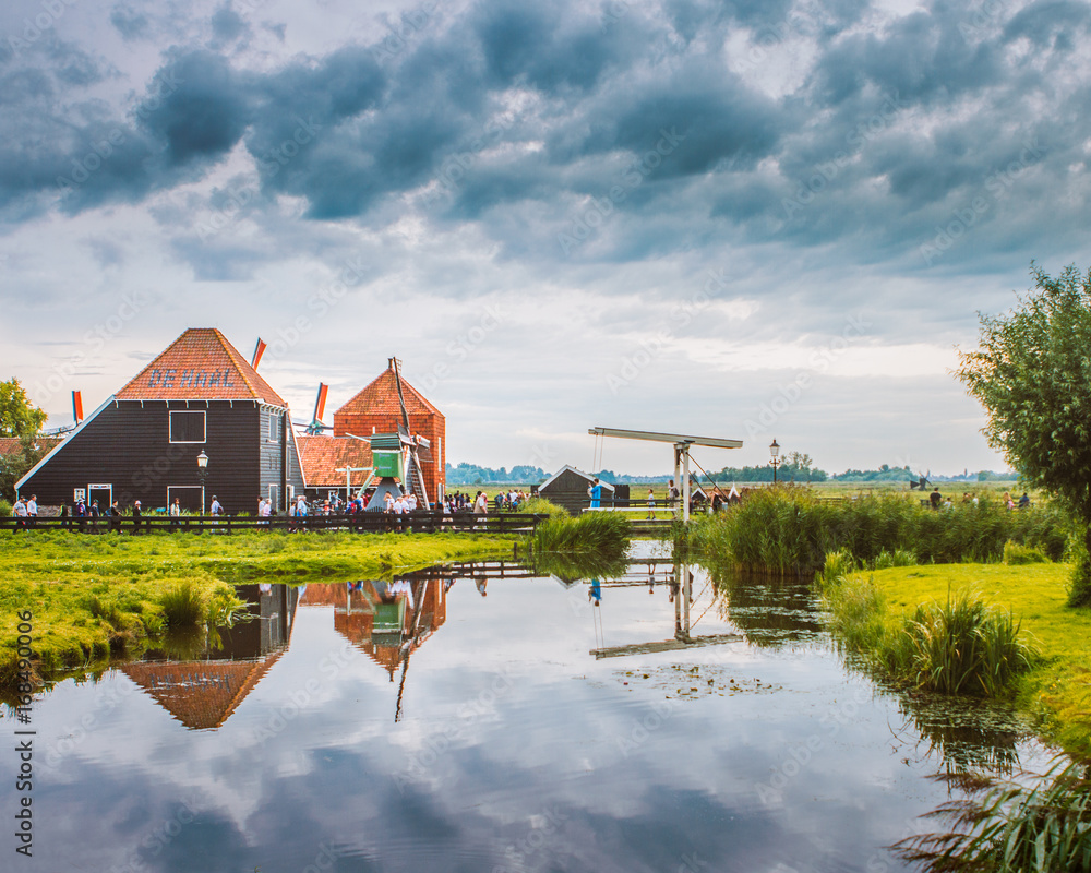 Obraz premium De Zaanse Schans in Zaandam, just north of Amsterdam