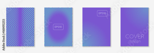 Minimal trendy covers. Vector halftone gradients. Geometric future template for flyer, poster, brochure and invitation. Minimalistic colorful cover. Set of EPS 10 illustration.