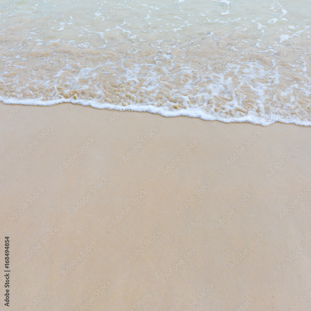 Soft wave of tropical beach Soft wave of tropical beach
