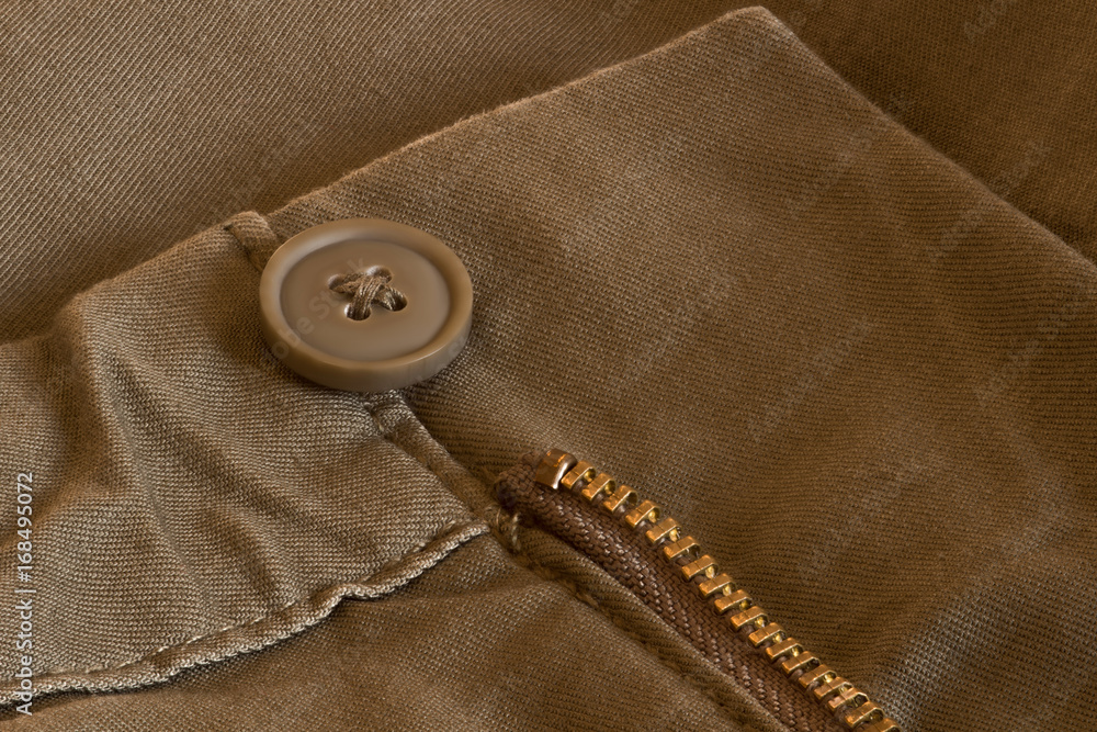 Jeans pants made of denim hard fabric. Button and fly color brown Jeans pants made of denim hard fabric. Button and fly color brown