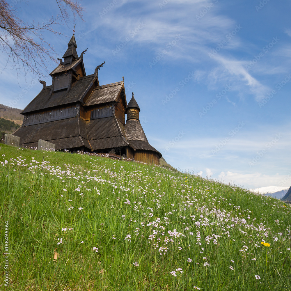 Hopperstad stave church, Vik, Sogn og Fjordane, Norway