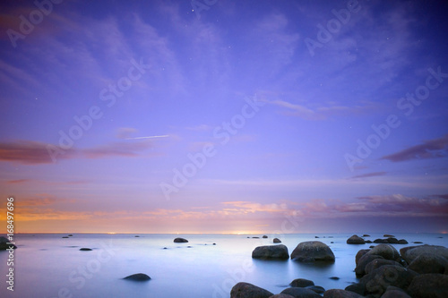 Seashore with stones