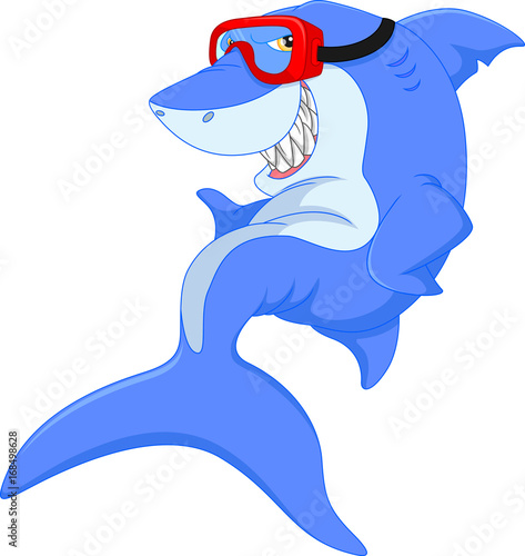 Cute shark cartoon