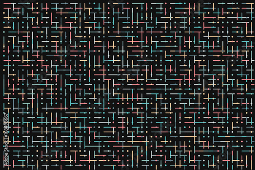 Dot line technology abstract background