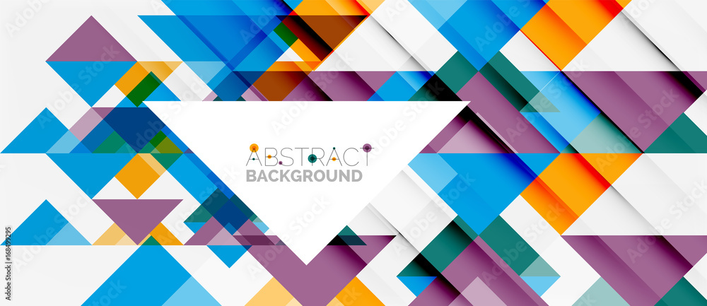 Fototapeta premium Triangle pattern design background