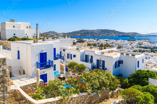 Typical Greek style apartment in Mykonos town, Mykonos island, Greece