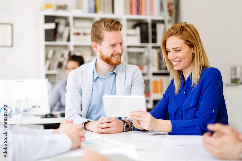 Business people working in office Business people working in office