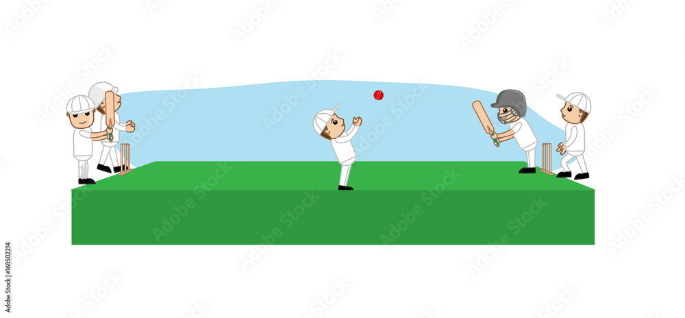 Cricketers in Playground Cricketers in Playground