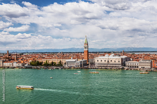 View from the top of Venice, St. Mark's Square and the lagoon © vesta48