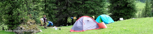 Panorama of the campground