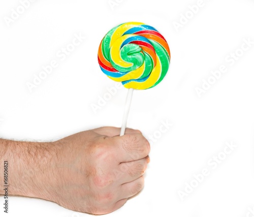 Lollipop on a white background