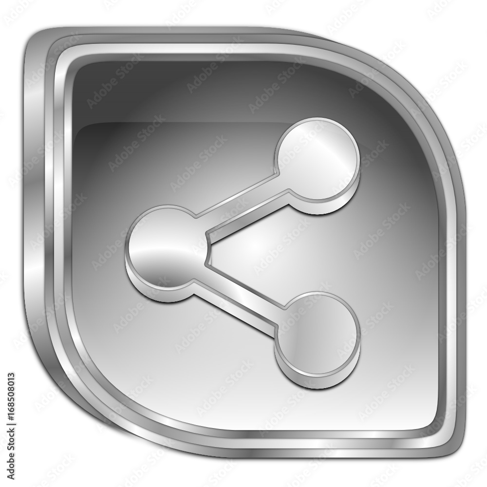Share Button - 3D illustration Share Button - 3D illustration