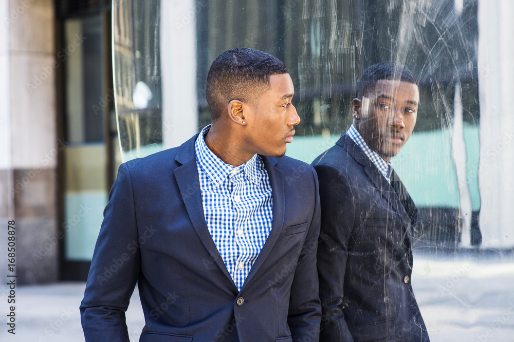 Man Looking at Mirror