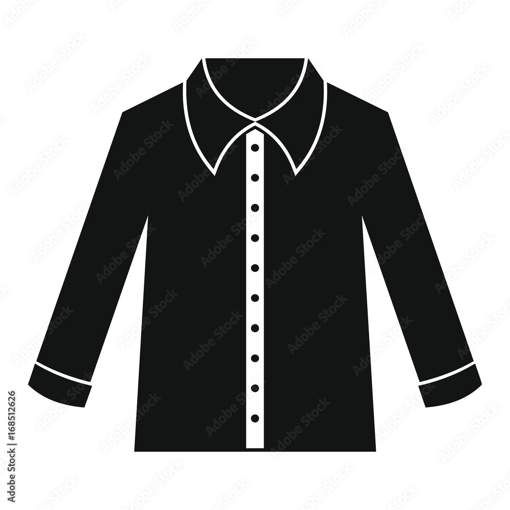 Man shirt in black simple silhouette style icons vector illustration for design and web isolated Man shirt in black simple silhouette style icons vector illustration for design and web isolated