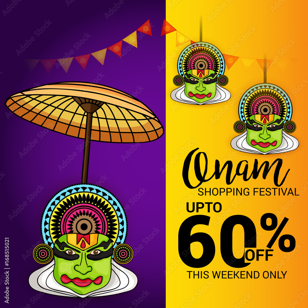 Fototapeta premium Happy Onam.