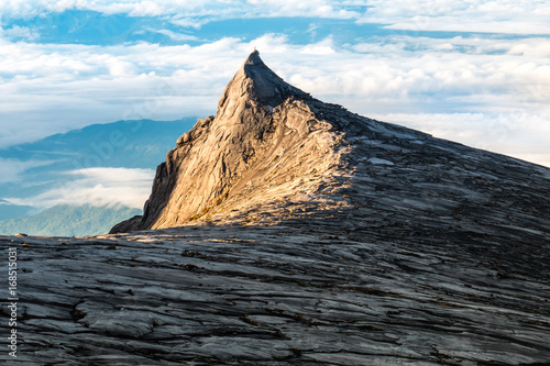 South peak at Kota Kinabalu with morning light