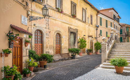 Scenic sight in Fiuggi, province of Frosinone, Lazio, central Italy. © e55evu