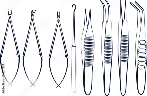 Medical forcepts set