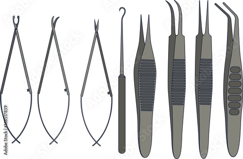 Medical forcepts set