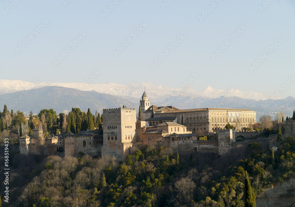 Ansicht der Alhambra vom Albaicìn-Hügel