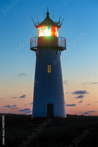 Lighthouse List West after sunset.