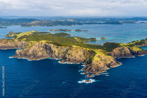 awesome islands landscape with turquoise sea  