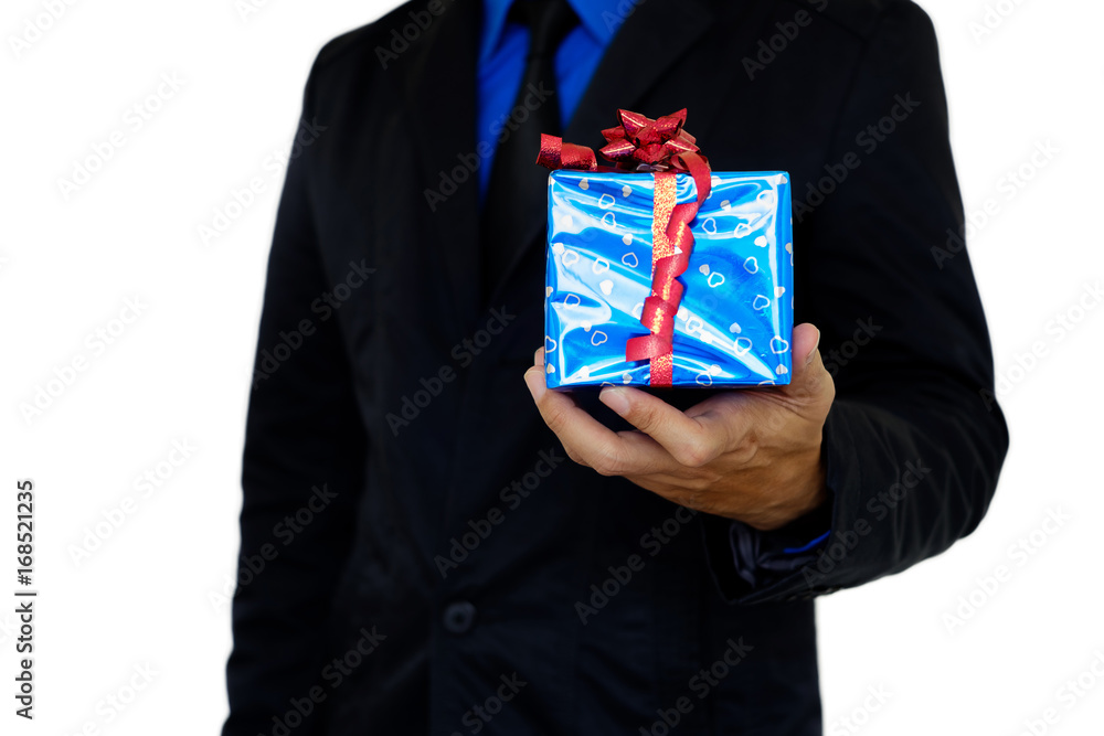 Gift box in hand. Gift box in hand.