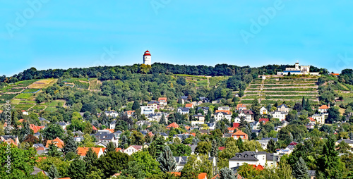 View over the village Altkötzschenbroda in Saxony, Germany