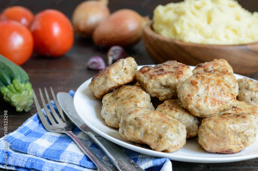 kotleta cutlet with mashed potato kotleta cutlet with mashed potato