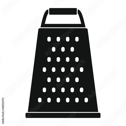 Grater in black simple silhouettestyle icons vector illustration for design and web isolated