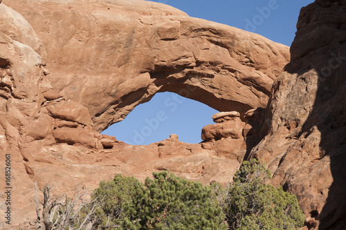 Natural arch formation at Arches National Park, Utah, USA.