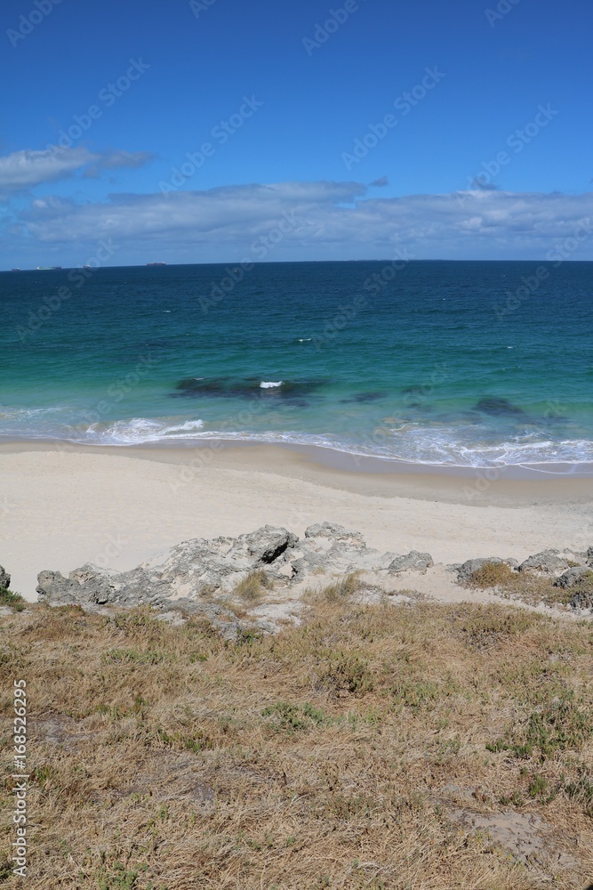 Indian Ocean and Cottesloe Beach in summer, Western Australia Indian Ocean and Cottesloe Beach in summer, Western Australia