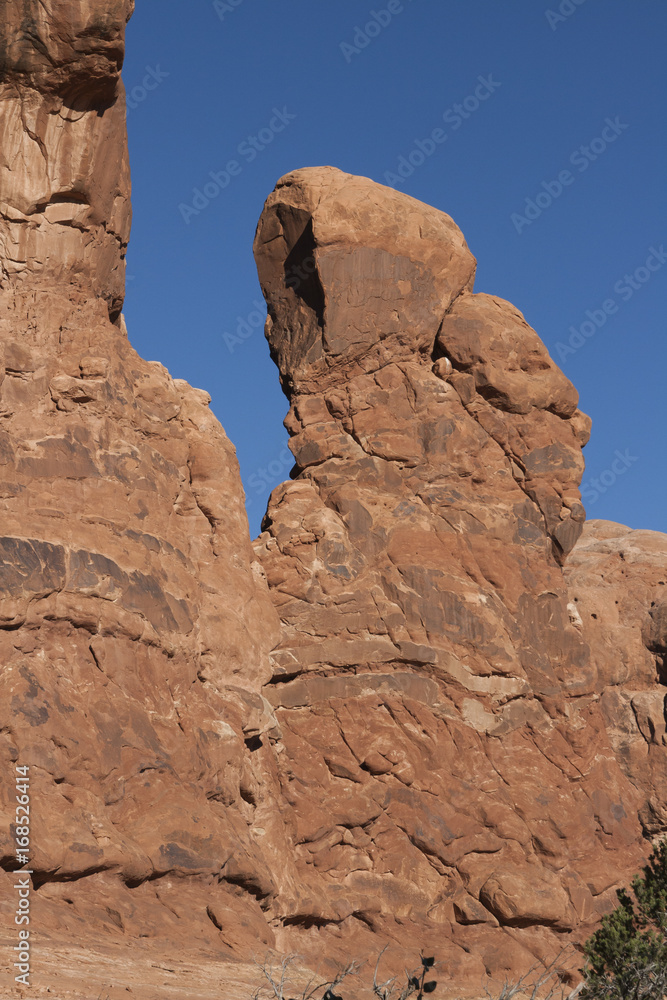 Natural rock formation at Arches National Park, Utah, USA.