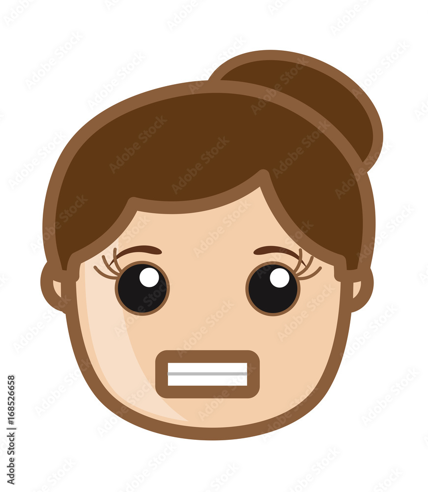Fototapeta premium Angry Woman Face