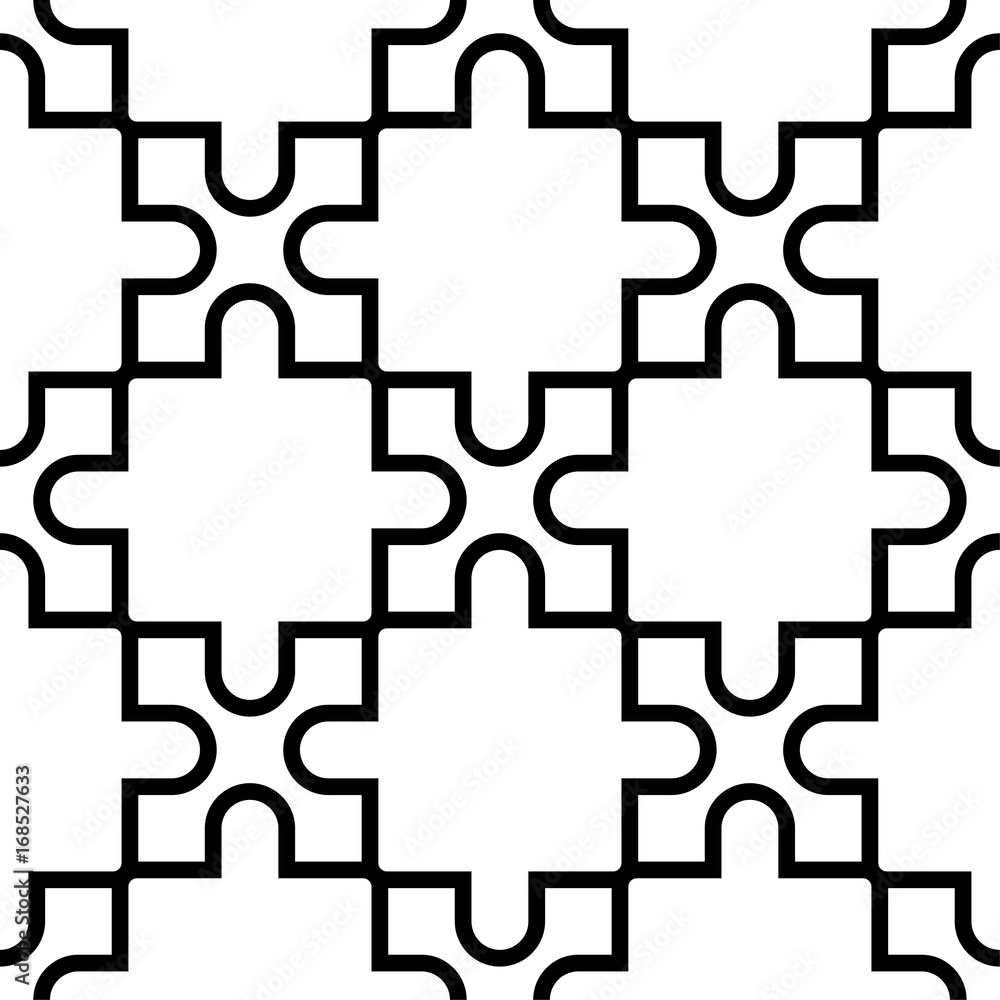 Geometric seamless pattern. Black and white design Geometric seamless pattern. Black and white design
