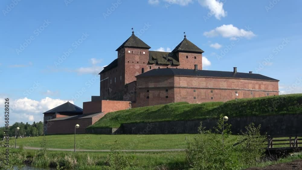 On a sunny june day at the fortress Hameenlinna, Finland