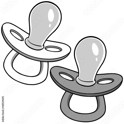Baby Pacifiers Illustration