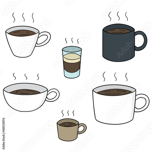 vector set of coffee