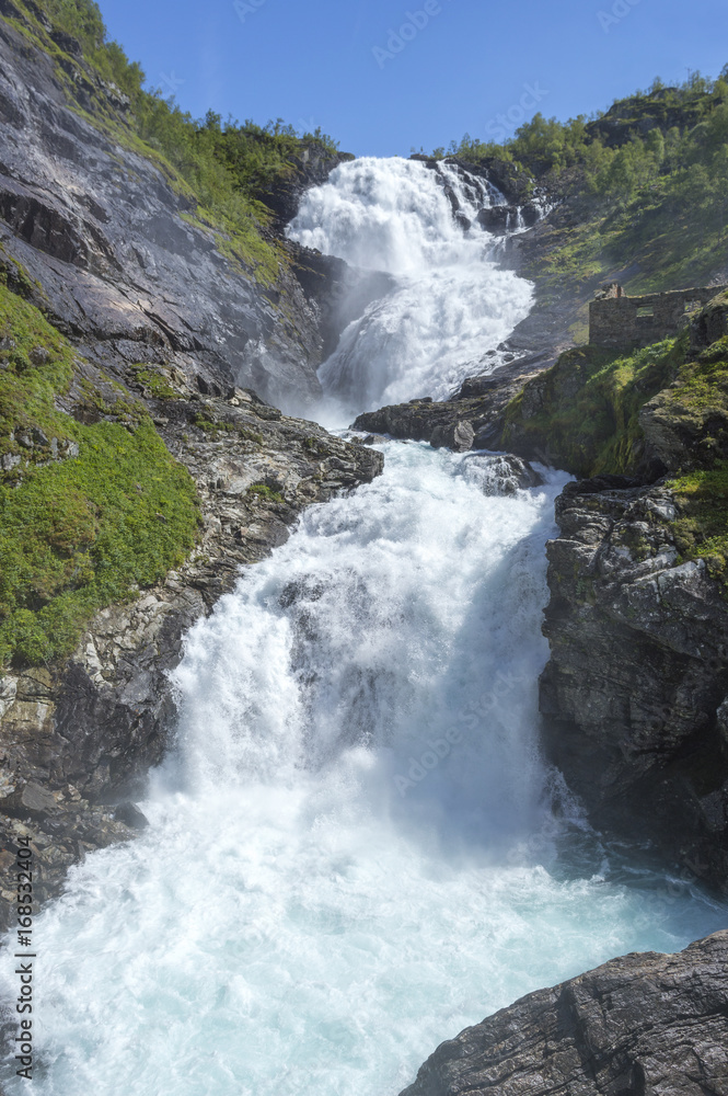 Norway. The Kjosfossen Waterfall Norway. The Kjosfossen Waterfall