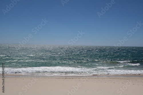 Fototapeta Naklejka Na Ścianę i Meble -  Sandy beach of Floreat Beach at Indian Ocean in summer, Western Australia