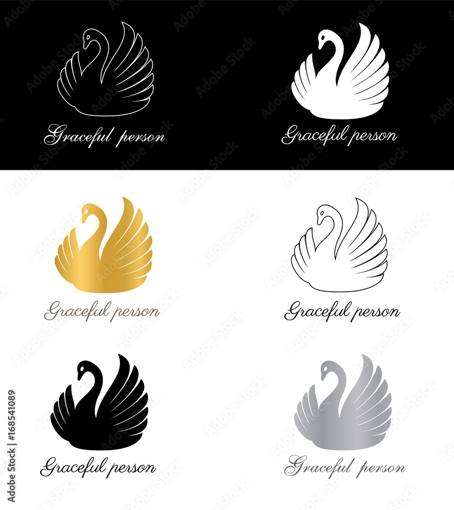 Logo fashion, graceful person Logo fashion, graceful person